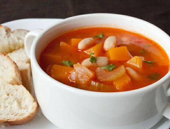 Sup saderi adalah hidangan yang enak dalam diet yang sihat untuk menurunkan berat badan