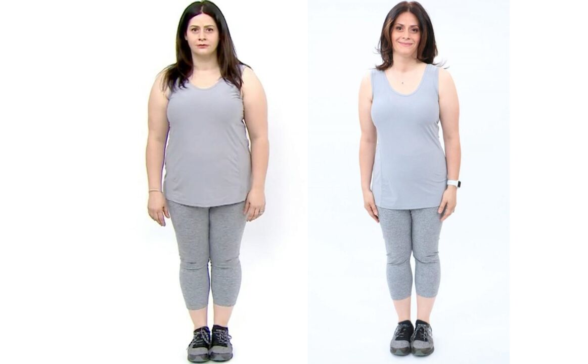 sebelum dan selepas penurunan berat badan di rumah